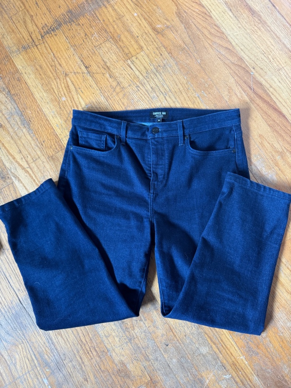 NYDJ (Not Your Daughter's Jeans) Dark Blue Wash pants Curves 360 Size 10 Short